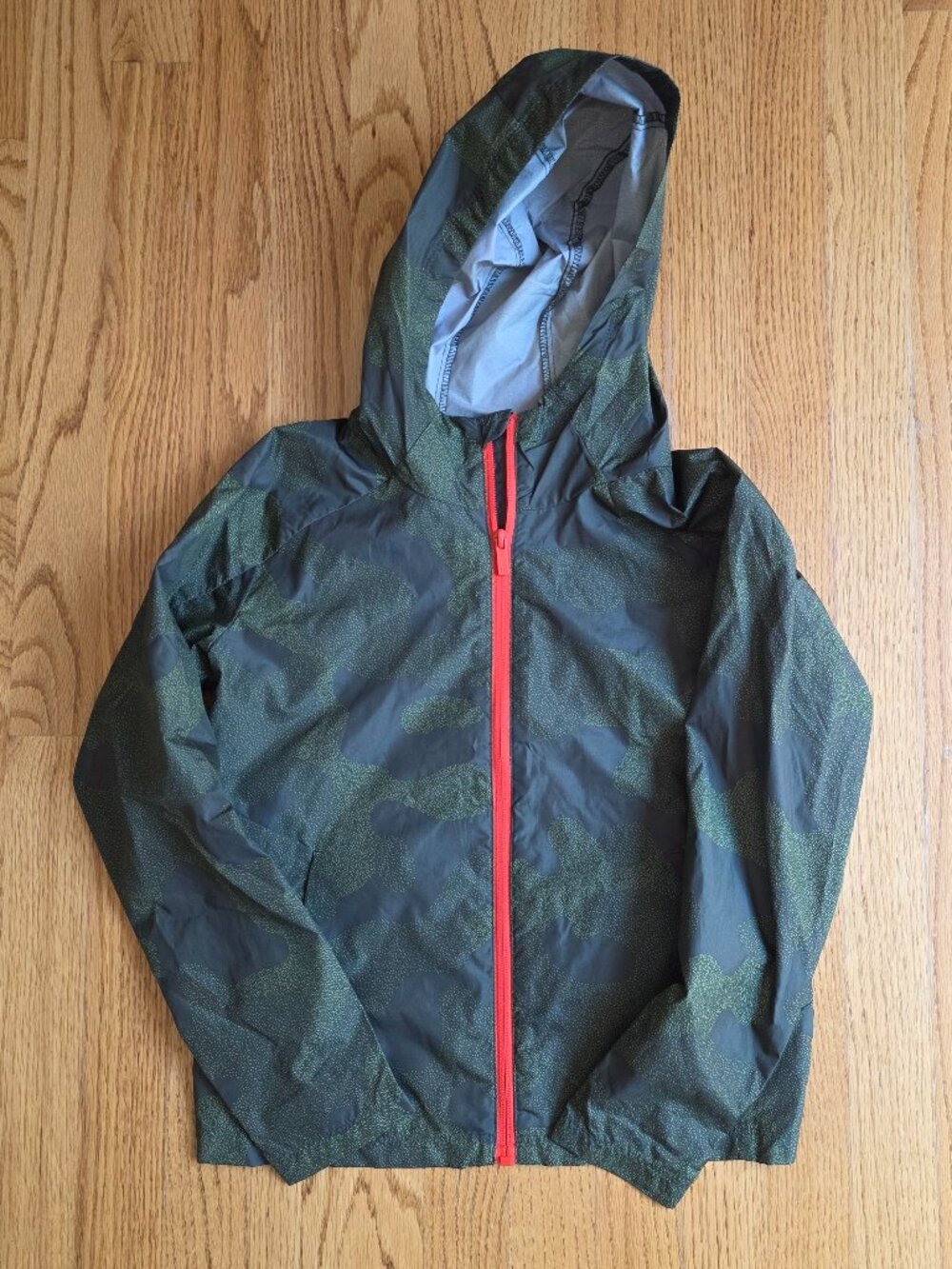 All in Motion Boys Camo Hooded Windbreaker Jacket Medium 8/10 | Lightweight Zip